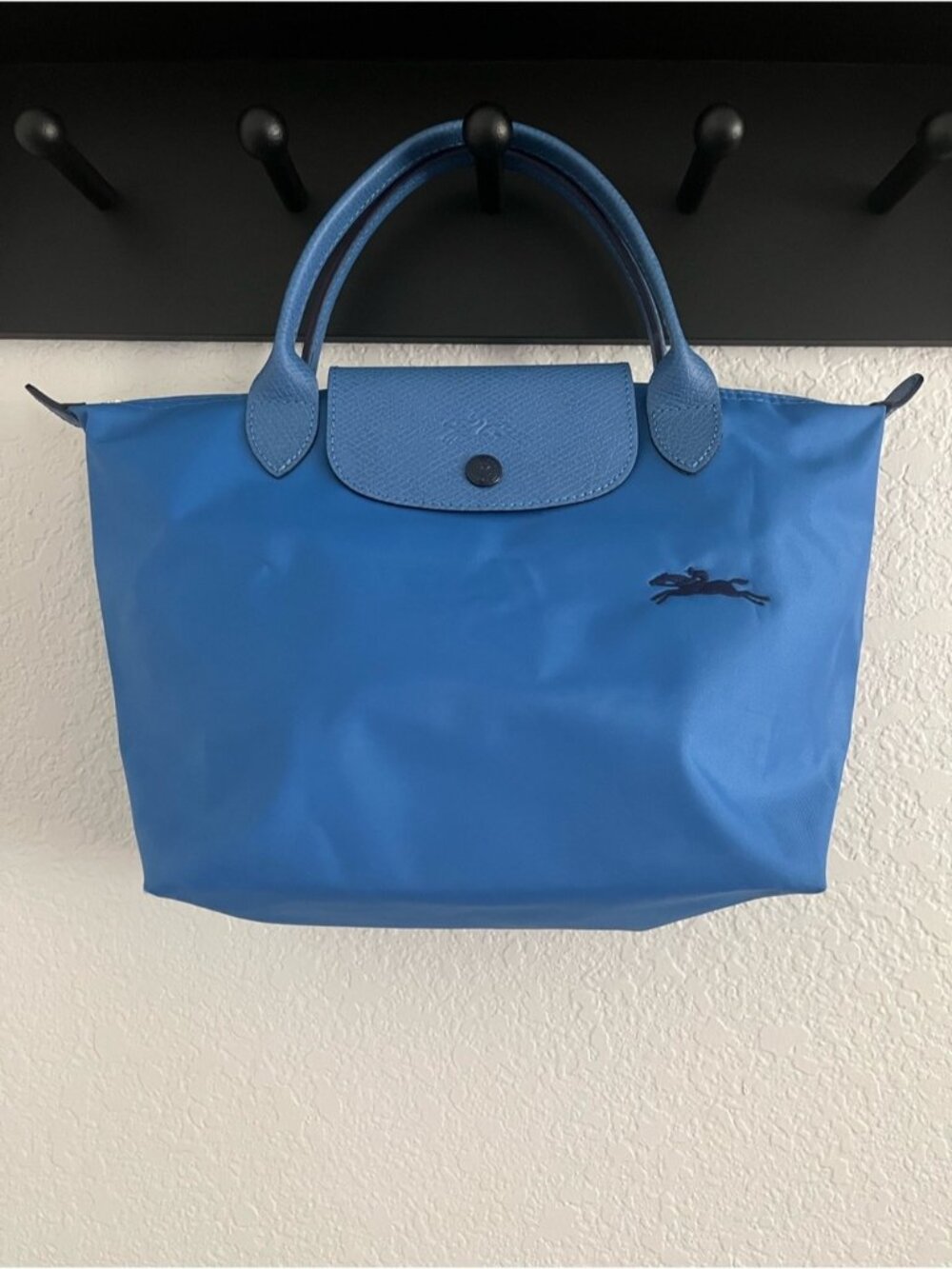 Like New! Longchamp Le Pliage Neo Small Top Handle Blue bag